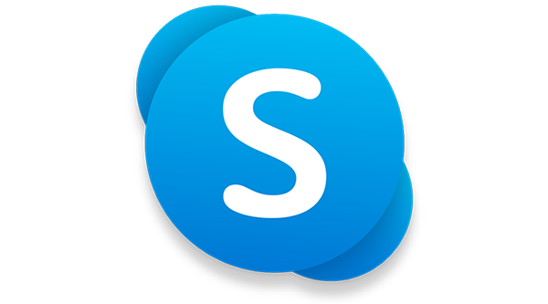 Skype For Business Icon - Blue gradient circles with white uppercase S in center